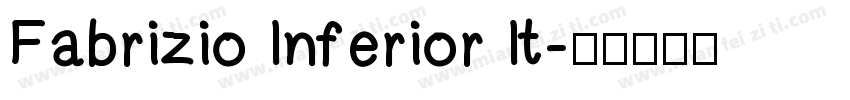 Fabrizio Inferior It字体转换